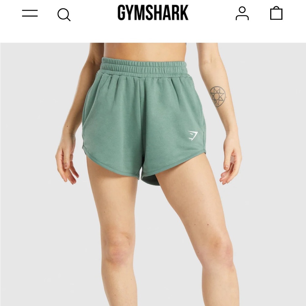 Gym Shark Women’s Green Athletic Sweat Shorts